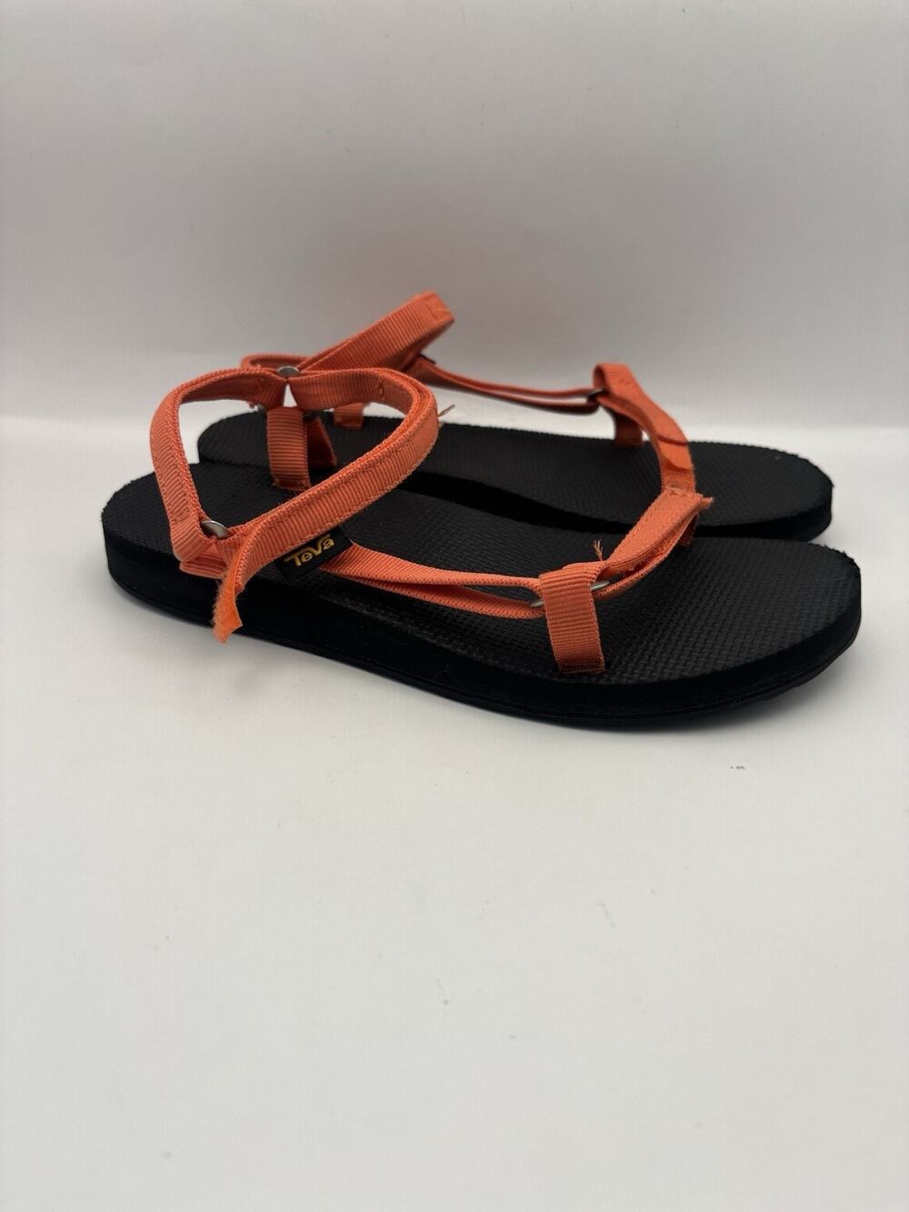 Teva Original Universal Slim Orange Sandals Women Size 6